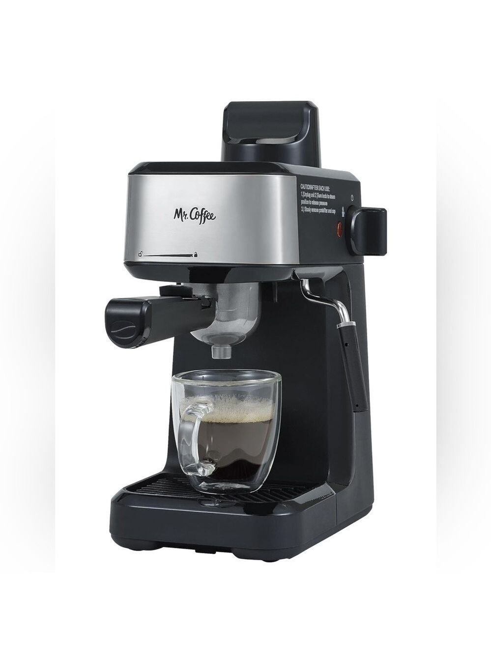 Mr. Coffee Steam Espresso Maker with Stainless Steel Frothing Pitcher - Picture 1 of 2